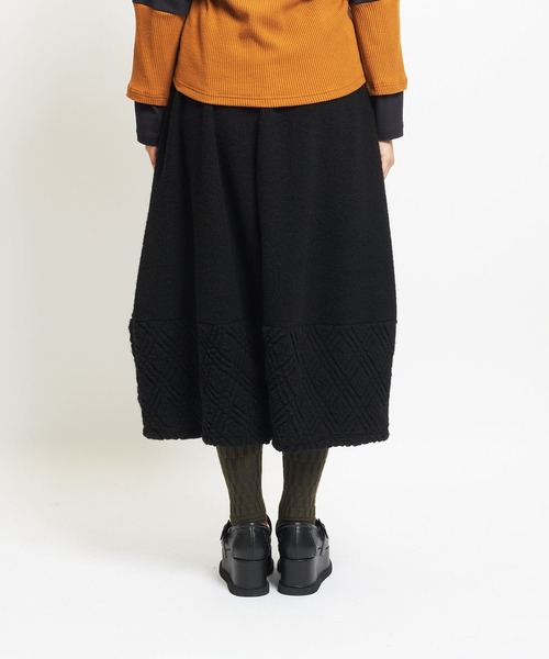 gomme（ゴム）の「Wライトパイル　ヘムチェンジパンツ（スウェットパンツ・レディース・ネイビー/オートミール/ブラック・MEDIUM）」の18枚目の写真