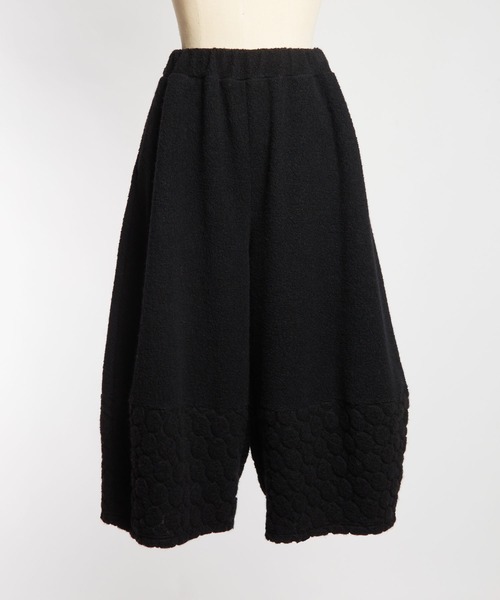 gomme（ゴム）の「Wライトパイル　ヘムチェンジパンツ（スウェットパンツ・レディース・ネイビー/オートミール/ブラック・MEDIUM）」の19枚目の写真