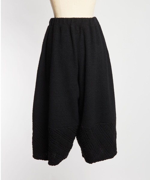 gomme（ゴム）の「Wライトパイル　ヘムチェンジパンツ（スウェットパンツ・レディース・ネイビー/オートミール/ブラック・MEDIUM）」の21枚目の写真