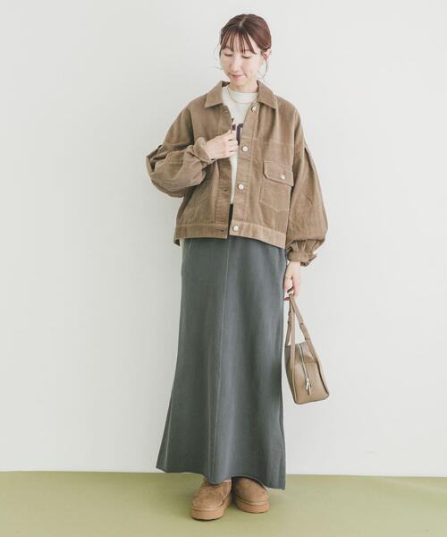 ITEMS URBANRESEARCH（アイテムズ アーバンリサーチ）の「コーデュロイジャケット（その他アウター・レディース・ブラック/レッド系その他/ベージュ・FREE）」の18枚目の写真