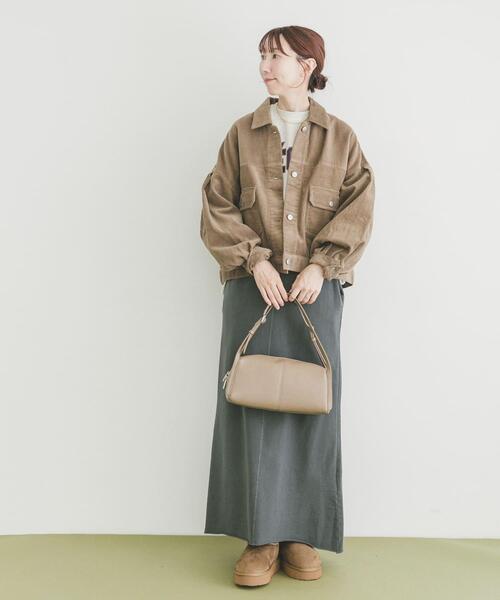 ITEMS URBANRESEARCH（アイテムズ アーバンリサーチ）の「コーデュロイジャケット（その他アウター・レディース・ブラック/レッド系その他/ベージュ・FREE）」の19枚目の写真