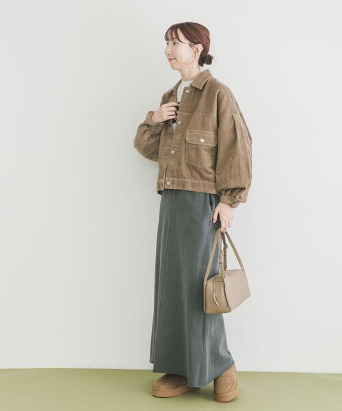 ITEMS URBANRESEARCH（アイテムズ アーバンリサーチ）の「コーデュロイジャケット（その他アウター・レディース・ブラック/レッド系その他/ベージュ・FREE）」の20枚目の写真