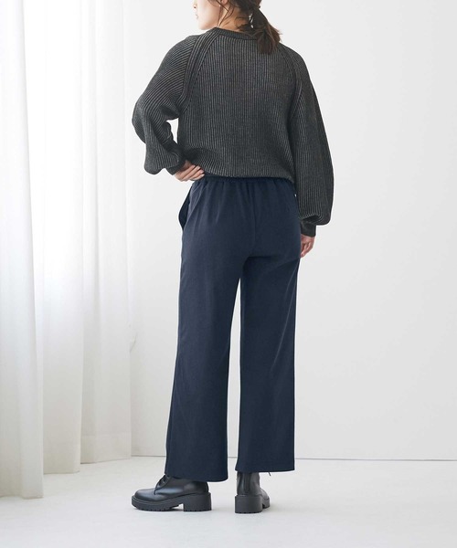 Tuche(トゥシェ)の「Tuche/トゥシェ ワイドパンツ ウールライク裏起毛 ストレッチ(その他パンツ・レディース・グレー系その他/ブラック系その他/ネイビー・MEDIUM/LARGE/X-LARGE)」の8枚目の写真