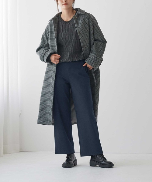 Tuche(トゥシェ)の「Tuche/トゥシェ ワイドパンツ ウールライク裏起毛 ストレッチ(その他パンツ・レディース・グレー系その他/ブラック系その他/ネイビー・MEDIUM/LARGE/X-LARGE)」の7枚目の写真