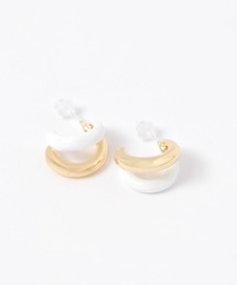 LAKOLE | バイカラーフォーク樹脂ポストピアス / 592908(ピアス(両耳用))