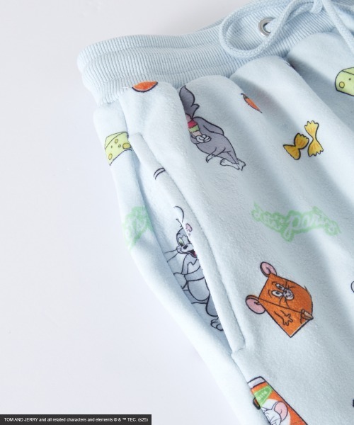 Tom＆Jerry（トムアンドジェリー）の「【TOM and JERRY/トムとジェリー】フリースパンツ＜大きいサイズ有＞GEVS.（その他パンツ・レディース・アイボリー/ライトブルー・M/L/LL/3L/4L/5L）」の3枚目の写真