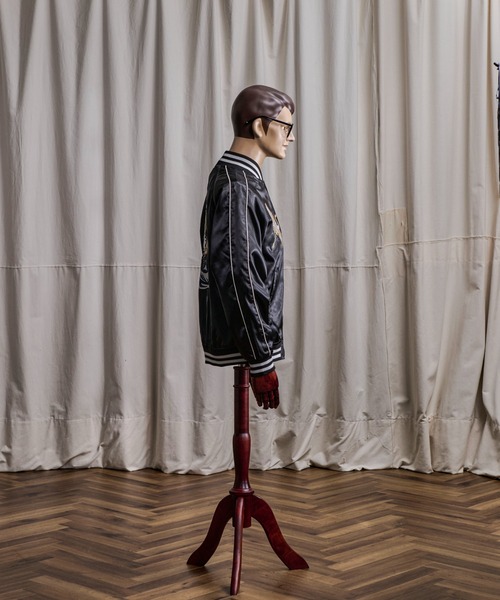 セール】10B3 FAR EAST “WAVE & CRANE” Souvenir Jacket サテン