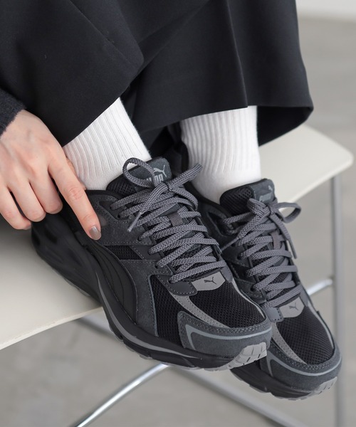 for/c(フォーシー)の「PUMAヒプノティックLS4026【サスティナブル】(スニーカー・レディース・ブラック/ホワイト・23.0cm/24.0cm/25.0cm)」の2枚目の写真