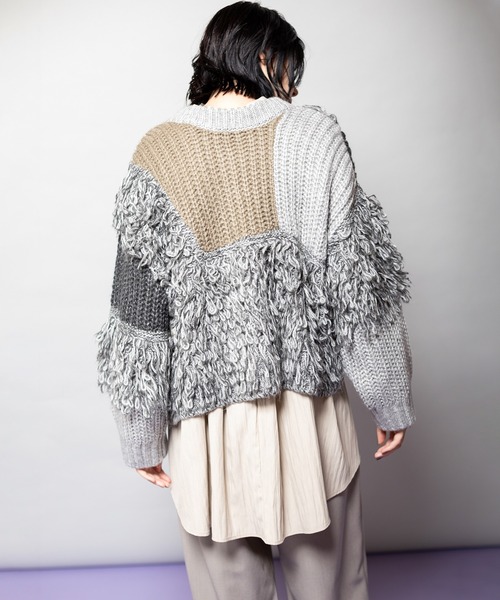 OSMOSIS（オズモーシス）の「2WAY切替ニットカーディガン（カーディガン/ボレロ・レディース・ブラウン/ライトカーキ/ブラック系その他・ONE SIZE）」の19枚目の写真