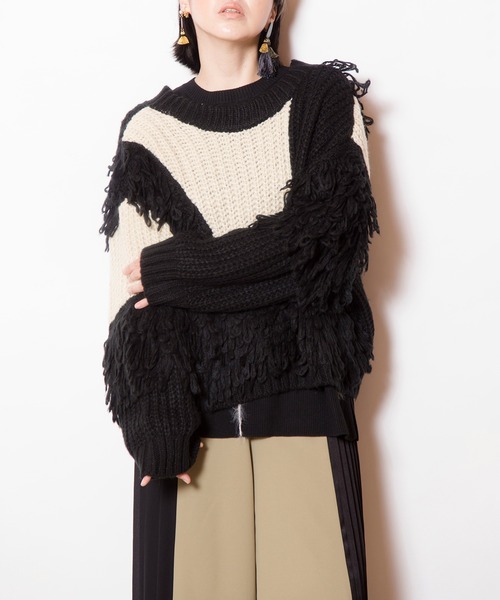 OSMOSIS（オズモーシス）の「2WAY切替ニットカーディガン（カーディガン/ボレロ・レディース・ブラウン/ライトカーキ/ブラック系その他・ONE SIZE）」の22枚目の写真