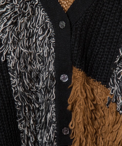 OSMOSIS（オズモーシス）の「2WAY切替ニットカーディガン（カーディガン/ボレロ・レディース・ブラウン/ライトカーキ/ブラック系その他・ONE SIZE）」の7枚目の写真