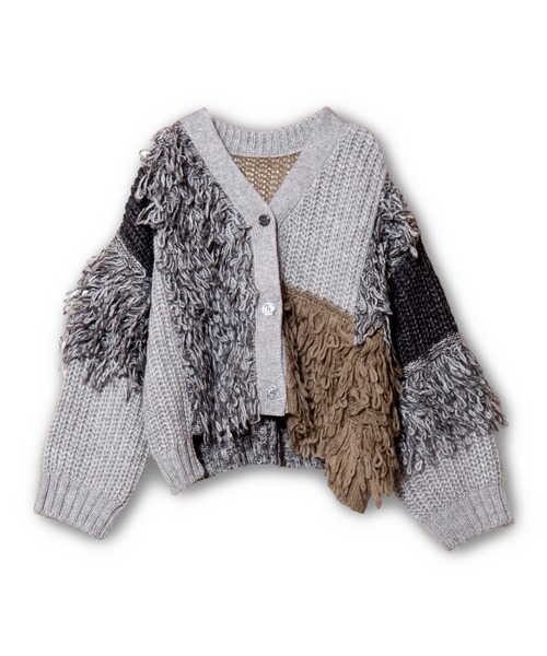 OSMOSIS（オズモーシス）の「2WAY切替ニットカーディガン（カーディガン/ボレロ・レディース・ブラウン/ライトカーキ/ブラック系その他・ONE SIZE）」の8枚目の写真