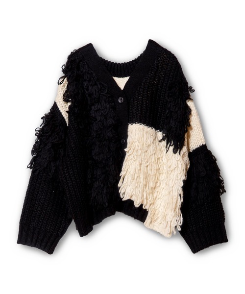 OSMOSIS（オズモーシス）の「2WAY切替ニットカーディガン（カーディガン/ボレロ・レディース・ブラウン/ライトカーキ/ブラック系その他・ONE SIZE）」の5枚目の写真