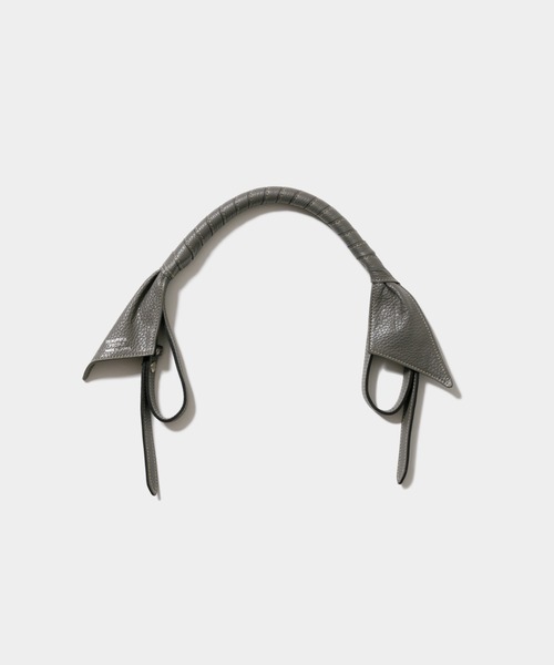 beautiful people(ビューティフルピープル)の「leather bandage handle(その他小物・レディース・グレイッシュベージュ/ブラック/イエロー/キャメル/グレー/ダークブラウン/ライトピンク・FREE)」の3枚目の写真
