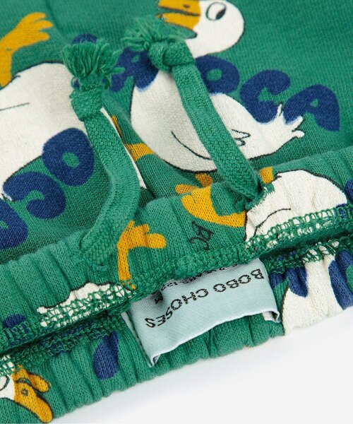 BOBO CHOSES（ボボショーズ）の「総柄La Oca長パンツ【キッズ】（スウェットパンツ・キッズ・グリーン・100/110/130/140/120）」の4枚目の写真