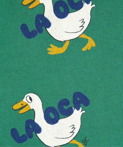 BOBO CHOSES（ボボショーズ）の「総柄La Oca長パンツ【キッズ】（スウェットパンツ・キッズ・グリーン・100/110/130/140/120）」の3枚目の写真