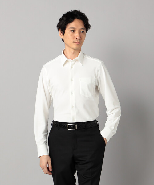 COMME CA MEN(コムサメン)の「ソロテックス2WAYオックスフォード レギュラーカラーシャツ(シャツ/ブラウス・メンズ・グレー/ホワイト・L/M/S)」の5枚目の写真