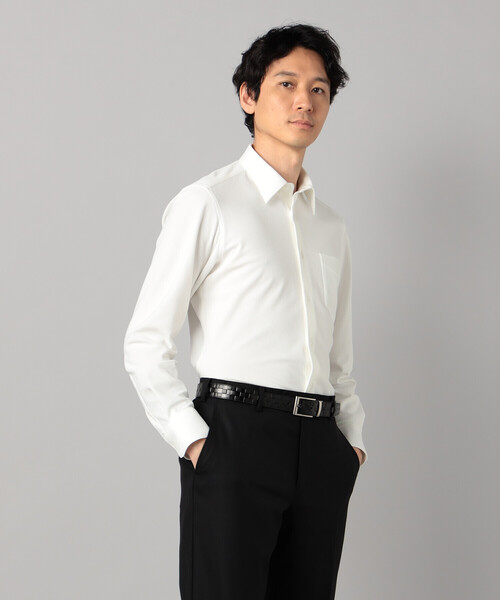 COMME CA MEN(コムサメン)の「ソロテックス2WAYオックスフォード レギュラーカラーシャツ(シャツ/ブラウス・メンズ・グレー/ホワイト・L/M/S)」の6枚目の写真
