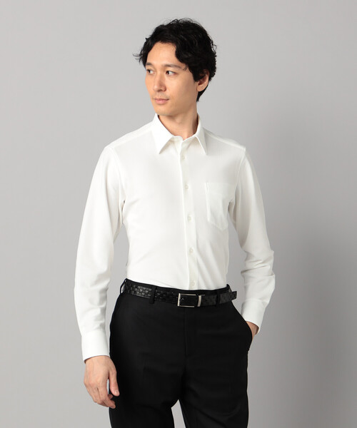 COMME CA MEN(コムサメン)の「ソロテックス2WAYオックスフォード レギュラーカラーシャツ(シャツ/ブラウス・メンズ・グレー/ホワイト・L/M/S)」の7枚目の写真