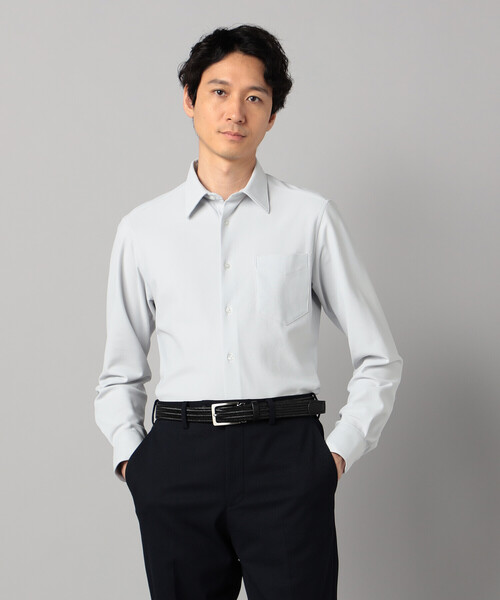 COMME CA MEN(コムサメン)の「ソロテックス2WAYオックスフォード レギュラーカラーシャツ(シャツ/ブラウス・メンズ・グレー/ホワイト・L/M/S)」の10枚目の写真
