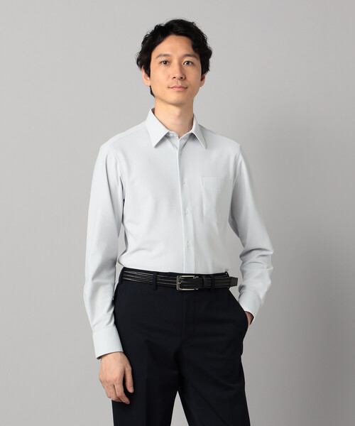 COMME CA MEN(コムサメン)の「ソロテックス2WAYオックスフォード レギュラーカラーシャツ(シャツ/ブラウス・メンズ・グレー/ホワイト・L/M/S)」の11枚目の写真