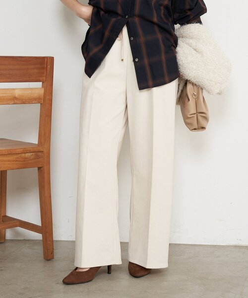 Jena espace merveilleux（ジェナ　エスパスメルヴェイユ）の「ストレッチキモウパンツ（その他パンツ・レディース・アイボリー/ブラック/カーキ・FREE）」の11枚目の写真