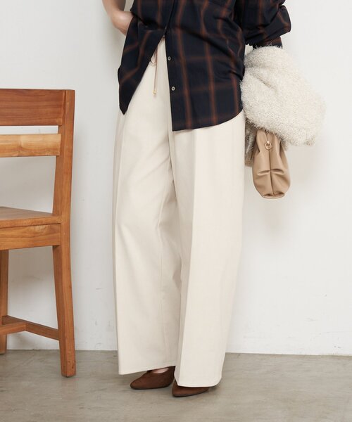 Jena espace merveilleux（ジェナ　エスパスメルヴェイユ）の「ストレッチキモウパンツ（その他パンツ・レディース・アイボリー/ブラック/カーキ・FREE）」の12枚目の写真