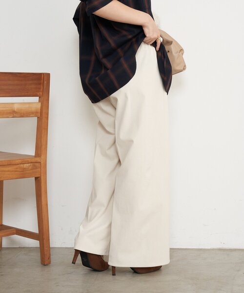 Jena espace merveilleux（ジェナ　エスパスメルヴェイユ）の「ストレッチキモウパンツ（その他パンツ・レディース・アイボリー/ブラック/カーキ・FREE）」の14枚目の写真