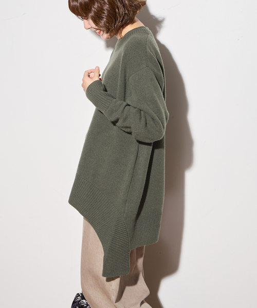 journal standard L'essage(ジャーナルスタンダードレサージュ)の「【R2W/アールツーダブリュー】NICOLAS ROUND KN:ニット(ニット/セーター・レディース・ベージュ/カーキ・1)」の13枚目の写真