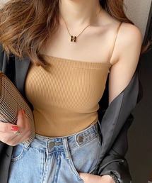 ONEP STAR（ワンピスター）の「リブブラキャミソール（インナーウェア/肌着）」