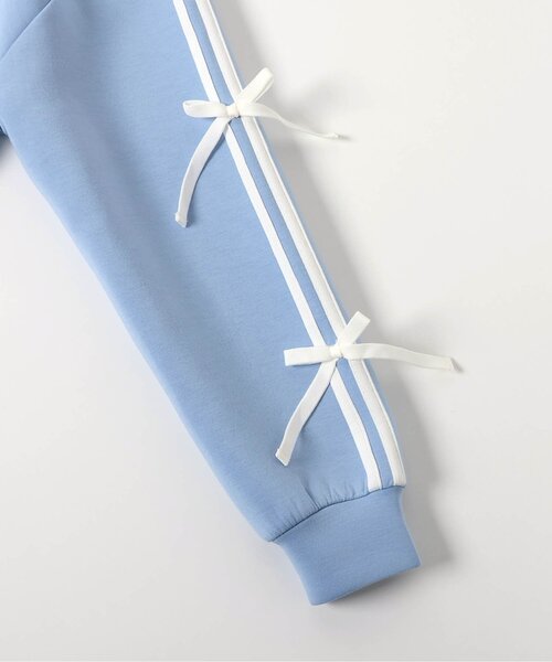 algy（アルジー）の「ダンボール袖ラインりぼんトレーナー（スウェット・キッズ・オフホワイト/ブラック/サックスブルー・XX-SMALL/X-SMALL/SMALL/MEDIUM）」の10枚目の写真