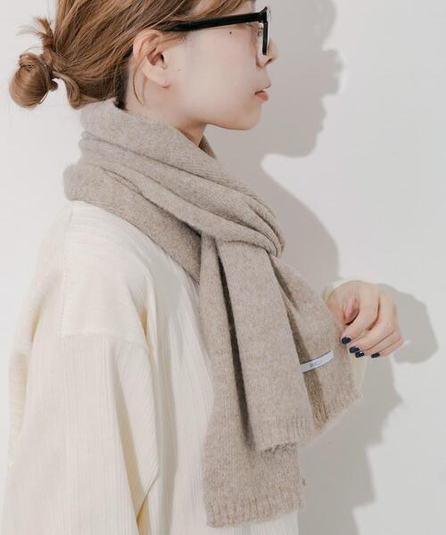 SMELLY（スメリー）の「プレーンニットマフラー（マフラー・レディース・グレー/ブラック/ベージュ・-）」の10枚目の写真