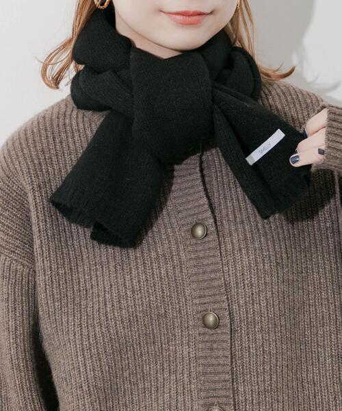 SMELLY（スメリー）の「プレーンニットマフラー（マフラー・レディース・グレー/ブラック/ベージュ・-）」の18枚目の写真