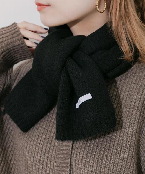SMELLY（スメリー）の「プレーンニットマフラー（マフラー・レディース・グレー/ブラック/ベージュ・-）」の19枚目の写真