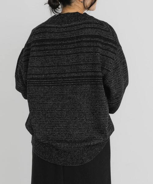 セール】Vネックバルキーボーダーニット（ニット/セーター）｜EKAL