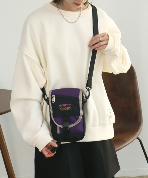 Overland（オーバーランド）の「【OverLand EQUIPMENT/オーバーランドイクイップメント】MINI SHOULDER BAG / ミニショルダー バッグ（ショルダーバッグ・メンズ・グレー/パープル/ブラック・FREE）」の21枚目の写真