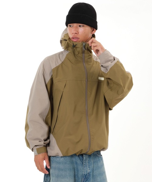 KEBOZ（ケボズ）の「3-LAYER HOODIE JACKET（ナイロンジャケット・メンズ・ホワイト/オリーブ/ブラック・M/L/XL）」の3枚目の写真