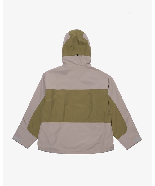 KEBOZ（ケボズ）の「3-LAYER HOODIE JACKET（ナイロンジャケット・メンズ・ホワイト/オリーブ/ブラック・M/L/XL）」の9枚目の写真