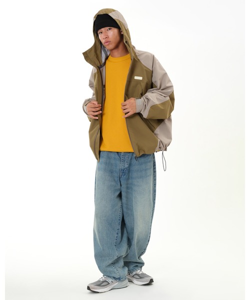 KEBOZ（ケボズ）の「3-LAYER HOODIE JACKET（ナイロンジャケット・メンズ・ホワイト/オリーブ/ブラック・M/L/XL）」の6枚目の写真