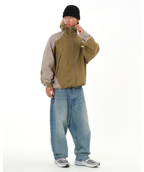 KEBOZ（ケボズ）の「3-LAYER HOODIE JACKET（ナイロンジャケット・メンズ・ホワイト/オリーブ/ブラック・M/L/XL）」の5枚目の写真