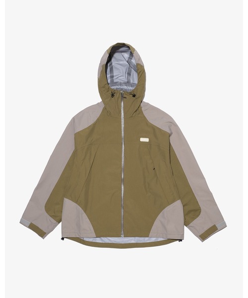 KEBOZ（ケボズ）の「3-LAYER HOODIE JACKET（ナイロンジャケット・メンズ・ホワイト/オリーブ/ブラック・M/L/XL）」の10枚目の写真