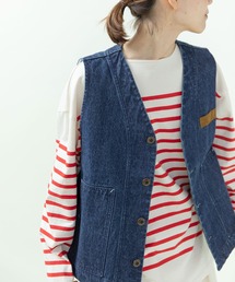 PAR ICI | 13ozデニム/ヒッコリー ワークベスト(ベスト)