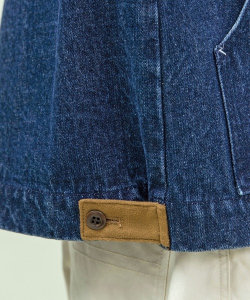 PAR ICI(パーリッシィ)の「13ozデニム/ヒッコリー ワークベスト(ベスト・レディース・ストライプ/ネイビー・FREE)」の19枚目の写真