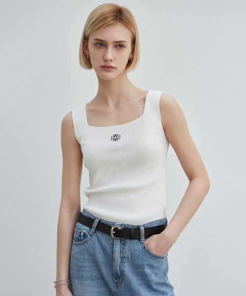 NICK&NICOLE(ニックアンドニコール)の「NICOLE SQUARE NECK SLEEVELESS_IVORY(Tシャツ/カットソー・レディース・その他・FREE)」の3枚目の写真