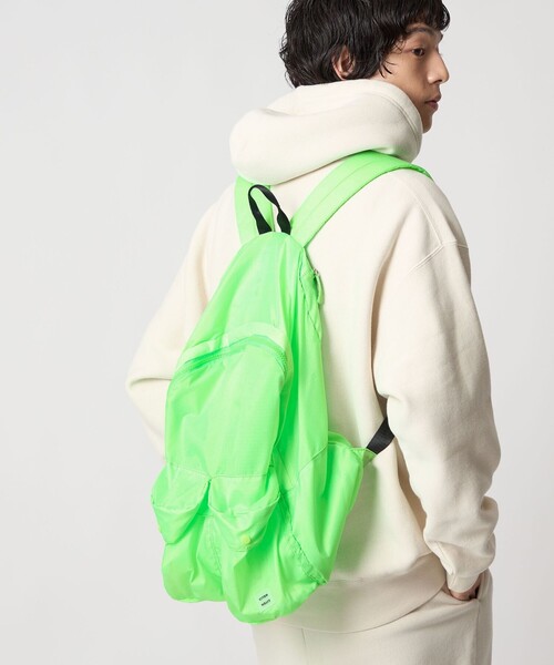 CITEN(シテン)の「<CITEN>パッカブルリュック(バックパック/リュック・メンズ・ブラック/ライトグレー/ライム/ホワイト・FREE)」の4枚目の写真