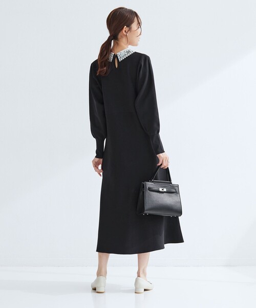 定価59400円【新品】レディース38ランバンスポール2WAYニットワンピース 大きいサイズ レディース ボリュームスリーブニットワンピース sada