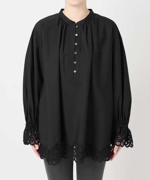 JOURNAL STANDARD relume（ジャーナルスタンダード　レリューム）の「エンブロイダリーブラウス（シャツ/ブラウス・レディース・ブラック/ホワイト・FREE）」の18枚目の写真