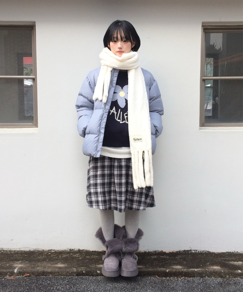 セール】ディタッチャブルダックダウンプファーグレーシーブルー