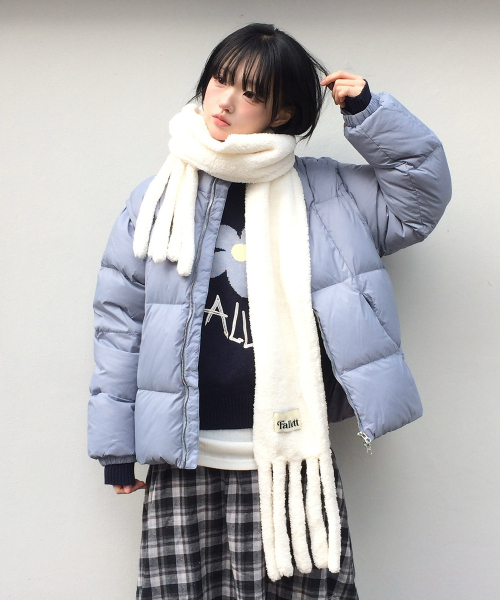 ディタッチャブルダックダウンプファーグレーシーブルー（ダウン