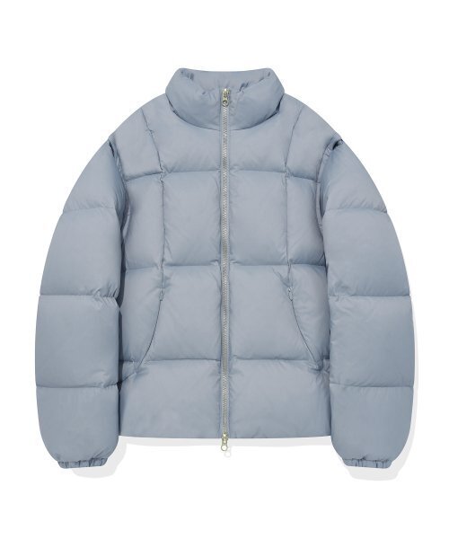 ディタッチャブルダックダウンプファーグレーシーブルー（ダウン